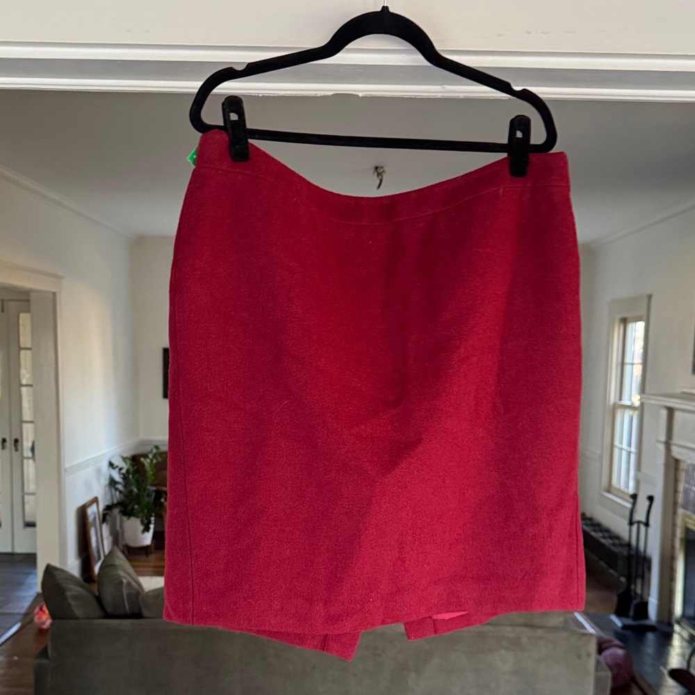 Vintage J. Crew Vibrant Red Mini Skirt